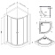 Душевой уголок с поддоном 90x90 AM.PM X-Joy W88E-205-090MT64 прозрачное стекло, профиль серебристый