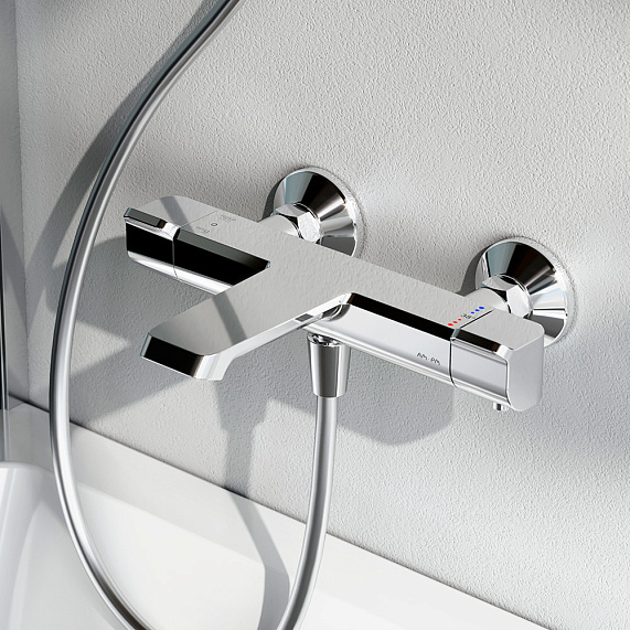 Смеситель для ванны и душа AM.PM Flash F9H50000 термостат, хром