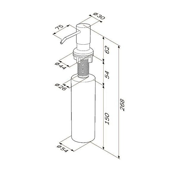 Смеситель для кухни AM.PM Like F8007T11 высокий с каналом питьевой воды, сатин + дозатор моющего средства-10
