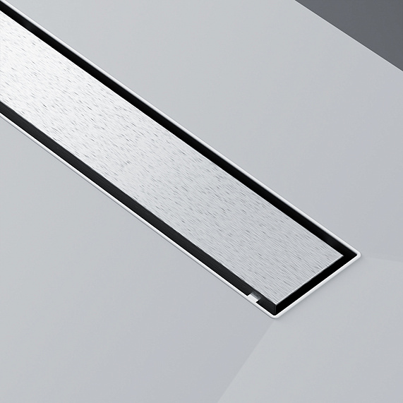 Душевой трап (лоток) 80 AM.PM MasterFlow W01SC-U11-080-04SB комбинированный затвор со стальной матовой решеткой под плитку-19