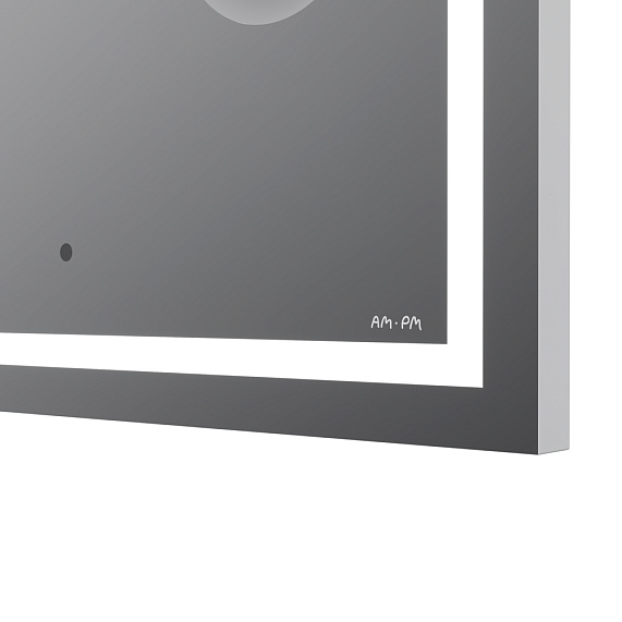 Зеркало с подсветкой в ванную прямоугольное 65 AM.PM Gem M91AMOX0653WG сенсорное с часами и косметическим зеркалом-6