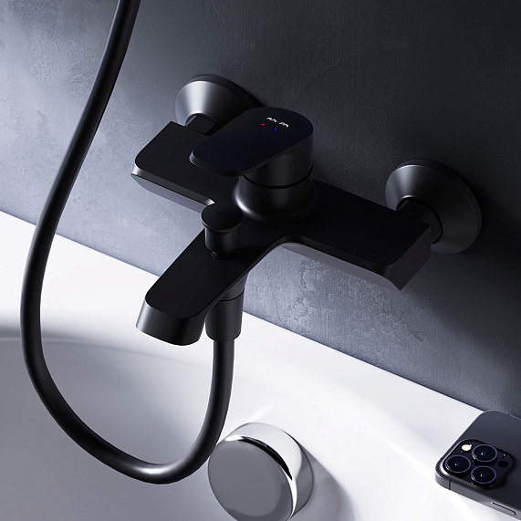 Смеситель для ванны и душа AM.PM Flash F9H10022 черный