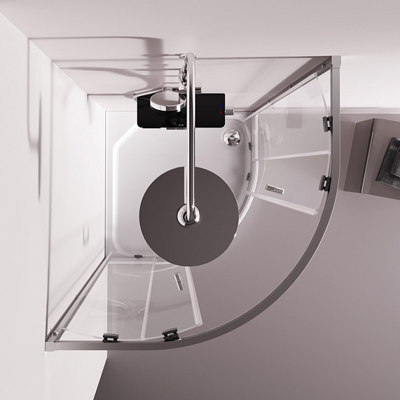 Душевое ограждение без поддона 80x80 AM.PM Above W9XG-401-8080-MT профиль серебристый-5