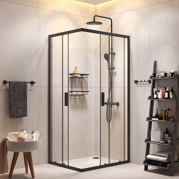 WK93EQ Gem S Комплект ограждение 100*80, прямоугольный, черный-2