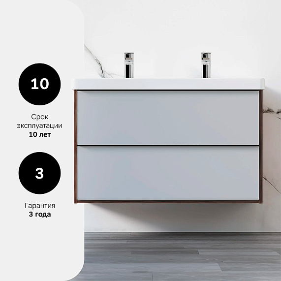 Тумба под раковину 90 AM.PM Stern M7LFHX0902GM под дерево-2