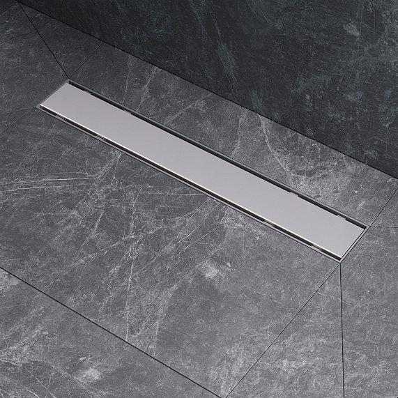 Душевой трап (лоток) 50 AM.PM PrimeFlow W02SC-U11-050-04SB комбинированный затвор со стальной матовой решеткой под плитку-11