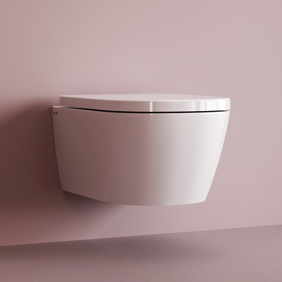 Унитаз подвесной AM.PM Libre C601901SC торнадо безободковый с сиденьем микролифт, белый-3