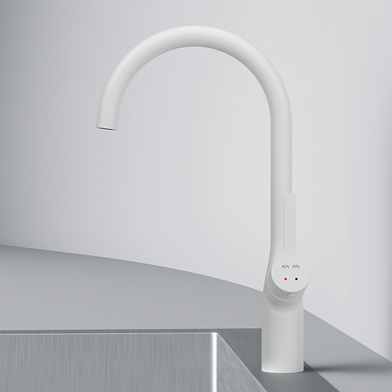 Смеситель для кухни AM.PM Spike F9S07033 высокий, белый-4
