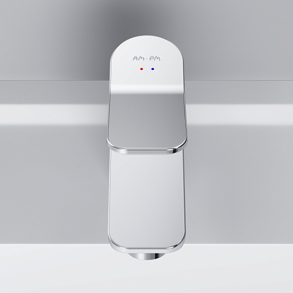 Тумба с раковиной и смесителем 120 AM.PM X-Joy M85AFSX0602WG для стиральной машины правая белый глянец-2