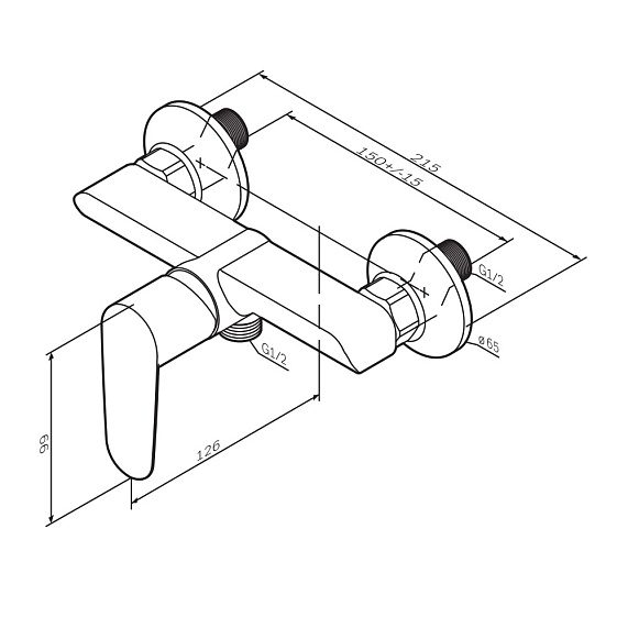 Смеситель для душа AM.PM Above F9X20022 черный-12