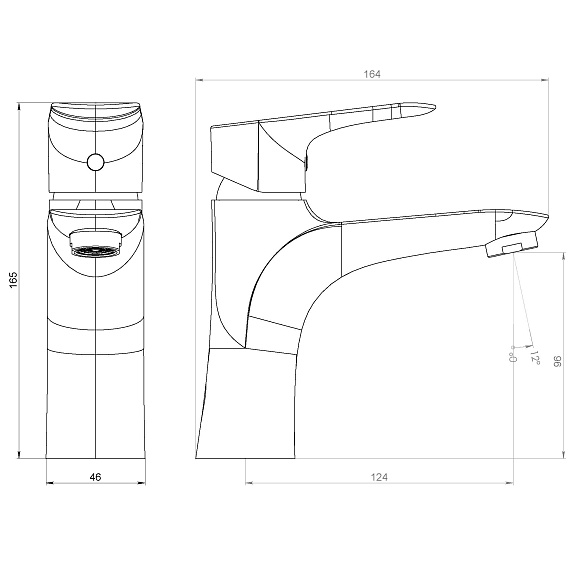 Смеситель для раковины (умывальника) Damixa Palace Grand 460210000 хром-7
