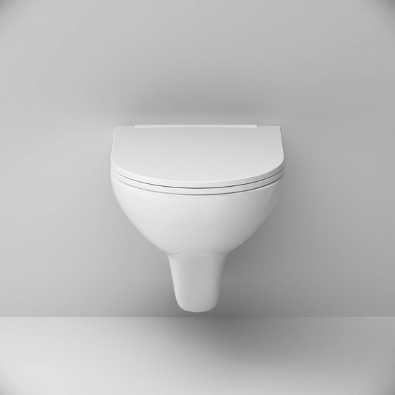 Унитаз подвесной AM.PM Gem C901700SC безободковый с сиденьем микролифт
