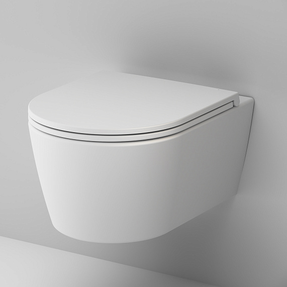 Унитаз подвесной AM.PM Func C8F1700MWSC безободковый с сиденьем микролифт, белый матовый-3