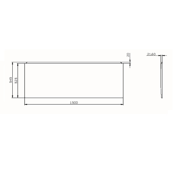 Панель фронтальная для ванны 150х70 AM.PM Force W9FA-150-070W-P-1