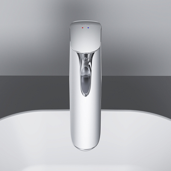 Смеситель для раковины (умывальника) AM.PM Like F8092200 высокий с донным клапаном, хром-3