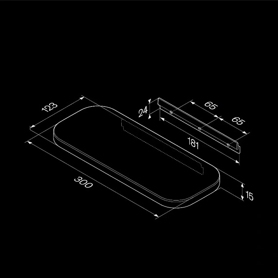 Полка в ванную AM.PM Func A8F37600 хром-7