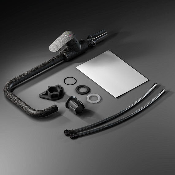 Смеситель для кухни AM.PM Like F8006022 высокий, черный-7