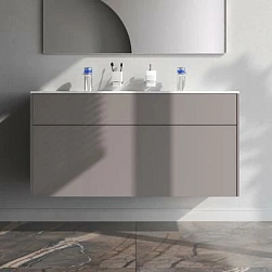 Тумба с раковиной и смесителем 120 AM.PM Inspire 2.0 M50AFHX1203EGM подвесная серый
