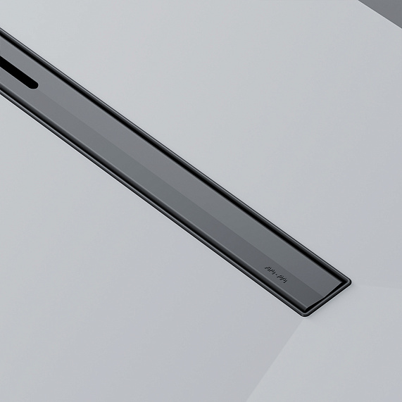 Душевой трап (лоток) 80 AM.PM MasterFlow Slim W01SC-S11-080-05BM комбинированный затвор с черной матовой решеткой-9