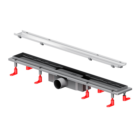 Душевой трап (лоток) 70 AM.PM PrimeFlow W02SC-U11-070-04SB комбинированный затвор со стальной матовой решеткой под плитку-20