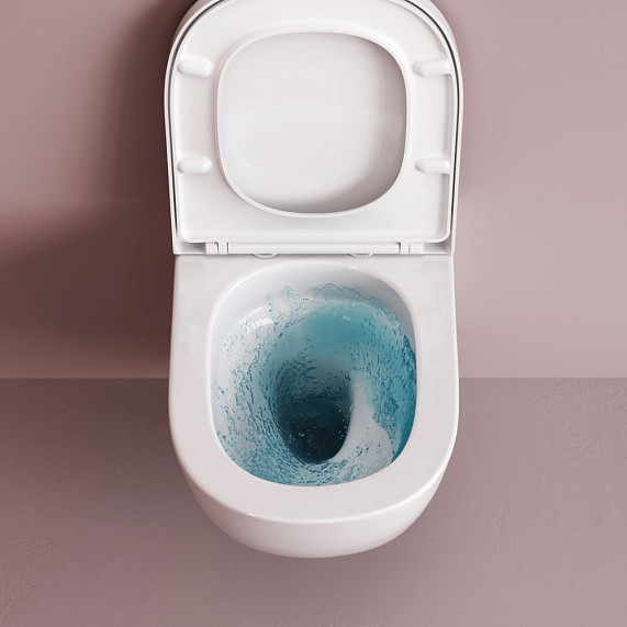 Унитаз подвесной AM.PM Libre C601900SC торнадо безободковый с сиденьем микролифт, белый-8