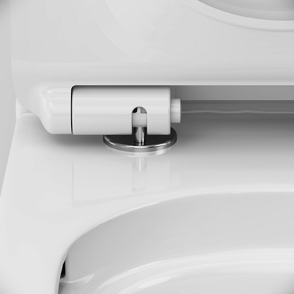 Унитаз-компакт напольный AM.PM Like C808600SC безободковый с сиденьем микролифт, белый-7