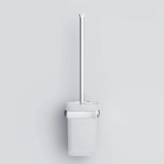 Ершик для унитаза AM.PM Gem A9033400 со стеклянной настенной подставкой, хром-2