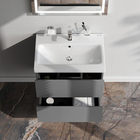 Мебель для ванной 60 AM.PM Gem подвесная, графит подвесная