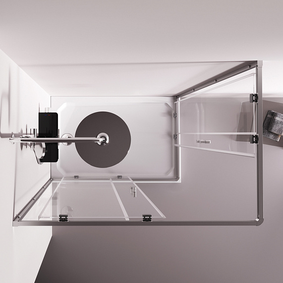 Душевое ограждение без поддона 120x80 AM.PM Above W9XG-403-12080-MT профиль серебристый-5
