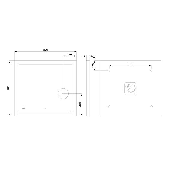 Мебель для ванной 75 AM.PM Gem напольная, графит напольная-9