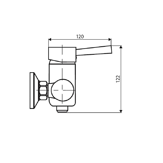 Смеситель для душа DORFF Logic D3020000