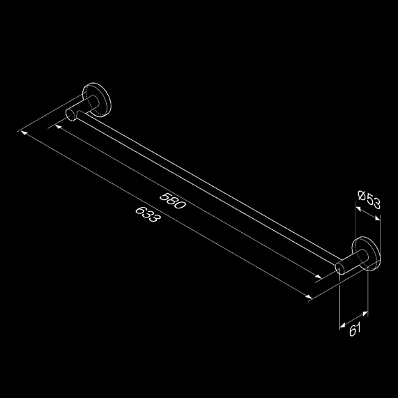 Вешалка для полотенец AM.PM X-Joy A85A346400 хром-7