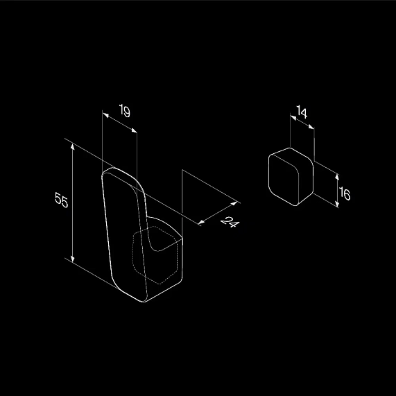 Крючок для полотенец AM.PM Func A8F35522 черный-7