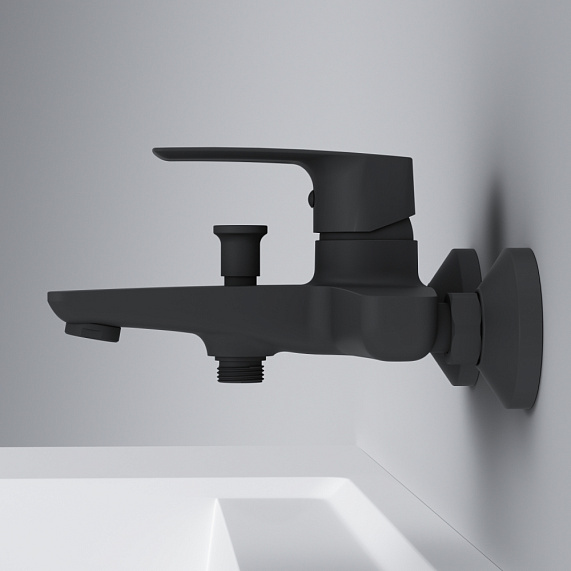 Смеситель для ванны и душа AM.PM Gem F90A10022 черный-4