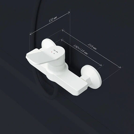 Смеситель для душа AM.PM X-Joy F85A20033 белый-6