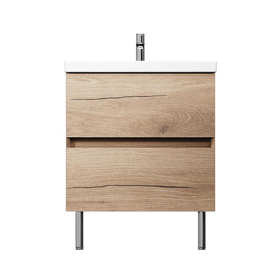 Тумба с раковиной 80 AM.PM Above M9X-FSX0602OF-WCC0600WG напольная, под дерево-11