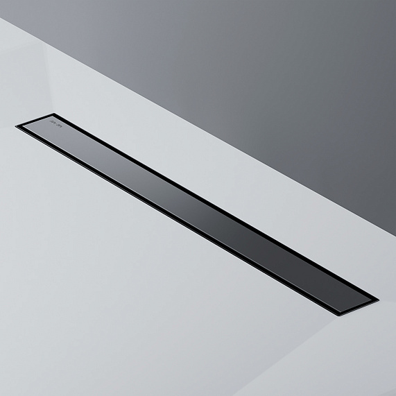 Душевой трап (лоток) 70 AM.PM MasterFlow W01SC-U11-070-04BM комбинированный затвор с черной матовой решеткой под плитку-18