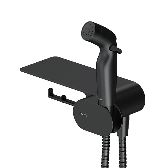 CK90H0303B Gem набор подвесной унитаз с гиг.душем, черный-5