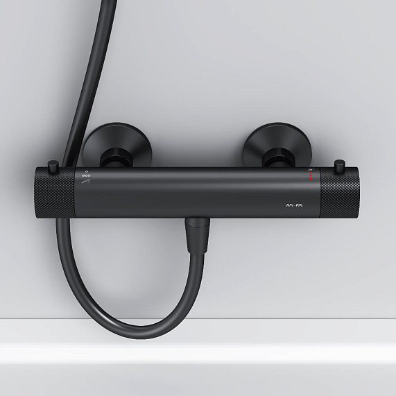 Смеситель для душа AM.PM Libre F6040022 термостат, черный-8