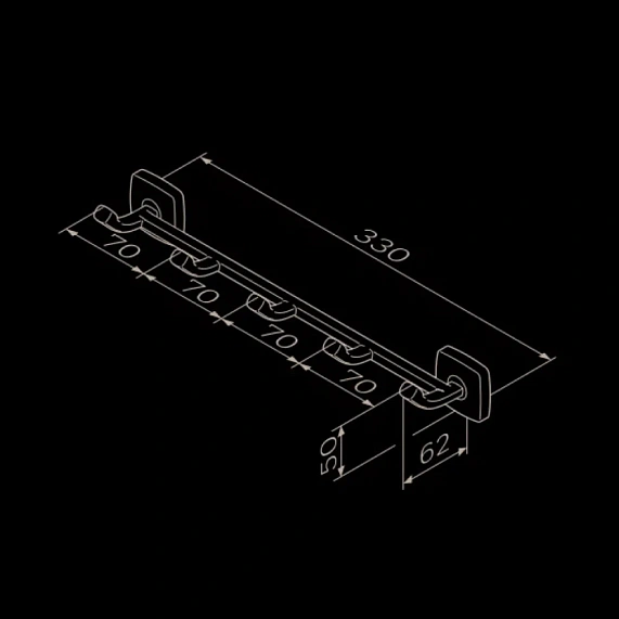 Набор аксессуаров AM.PM Gem хром (крючки, стакан, мыльница)-5