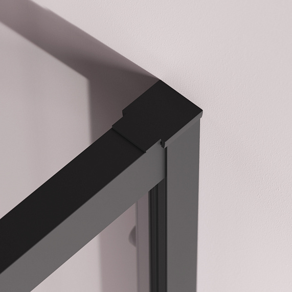 Душевое ограждение без поддона 90x90 AM.PM Above W9XG-401-9090-BT профиль черный-8