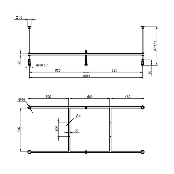 Ванна акриловая 175x75 AM.PM X-Joy W94A-175-075W-A белая глянцевая-7