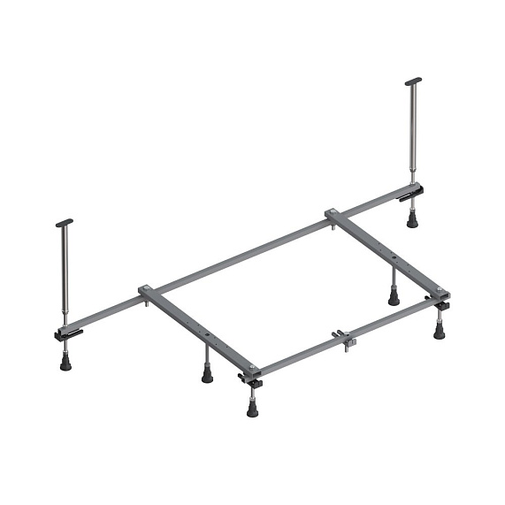 Ванна акриловая закругленная 180x80 AM.PM X-Joy W94A-180U80W-ARP белая глянцевая комплект c каркасом, панелью-11