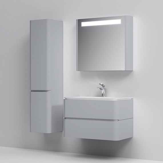 Тумба под раковину 80 AM.PM Sensation M30FHX0802FG серый шелк-8