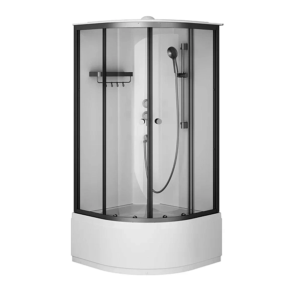 Душевая кабина 90x90 AM.PM X-Joy W94C-401A-090BT профиль черный матовый, высокий поддон-8