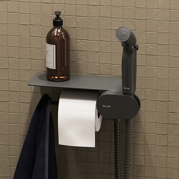 CK90H0303B Gem набор подвесной унитаз с гиг.душем, черный-2