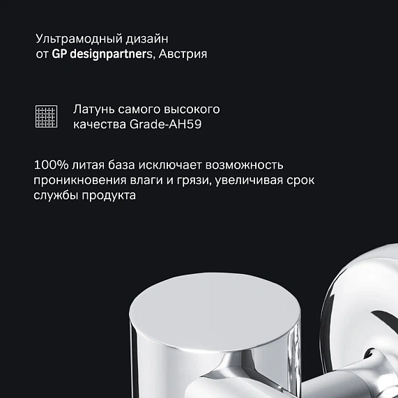 Вешалка для полотенец AM.PM Like A8032600 поворотная двойная хром-4