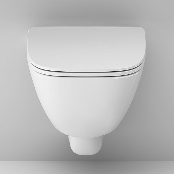 Унитаз подвесной AM.PM X-Joy C851701SC безободковый с сиденьем микролифт, белый-5