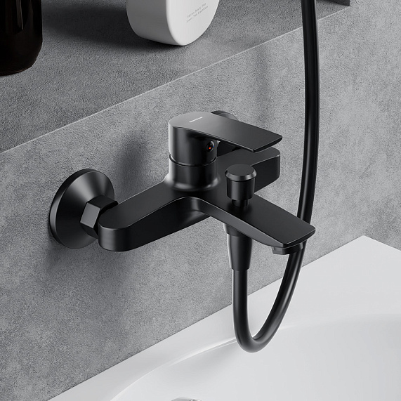 Смеситель для ванной и душа Damixa Eclipse 2.0 481000300 черный