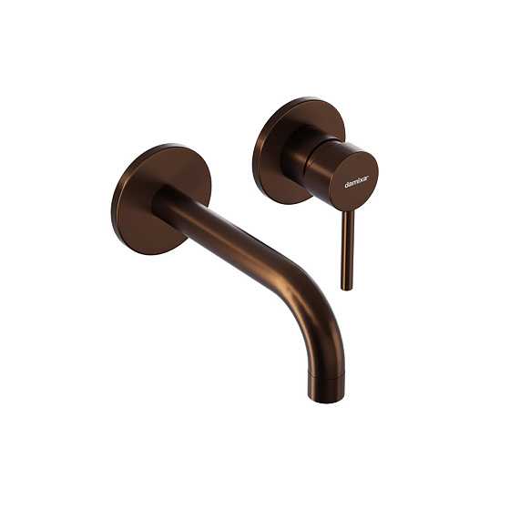 Встраиваемый смеситель для раковины (умывальника) Damixa Scandinavian Pure 360260500 розовое золото-2